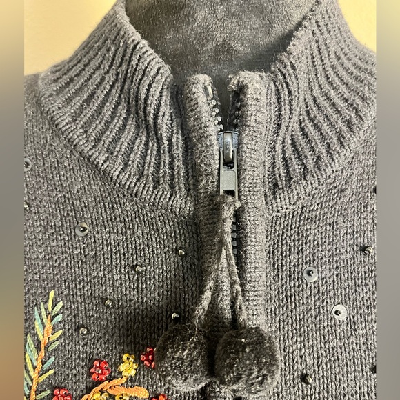 Vintage Cardigan Sweater Size L - ❤️Holiday Cardinal - Picture 4 of 10